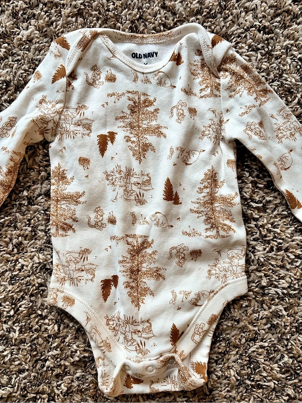 Old Navy x Disney Winnie the Pooh Long-Sleeve Bodysuit Disney Winnie the Pooh